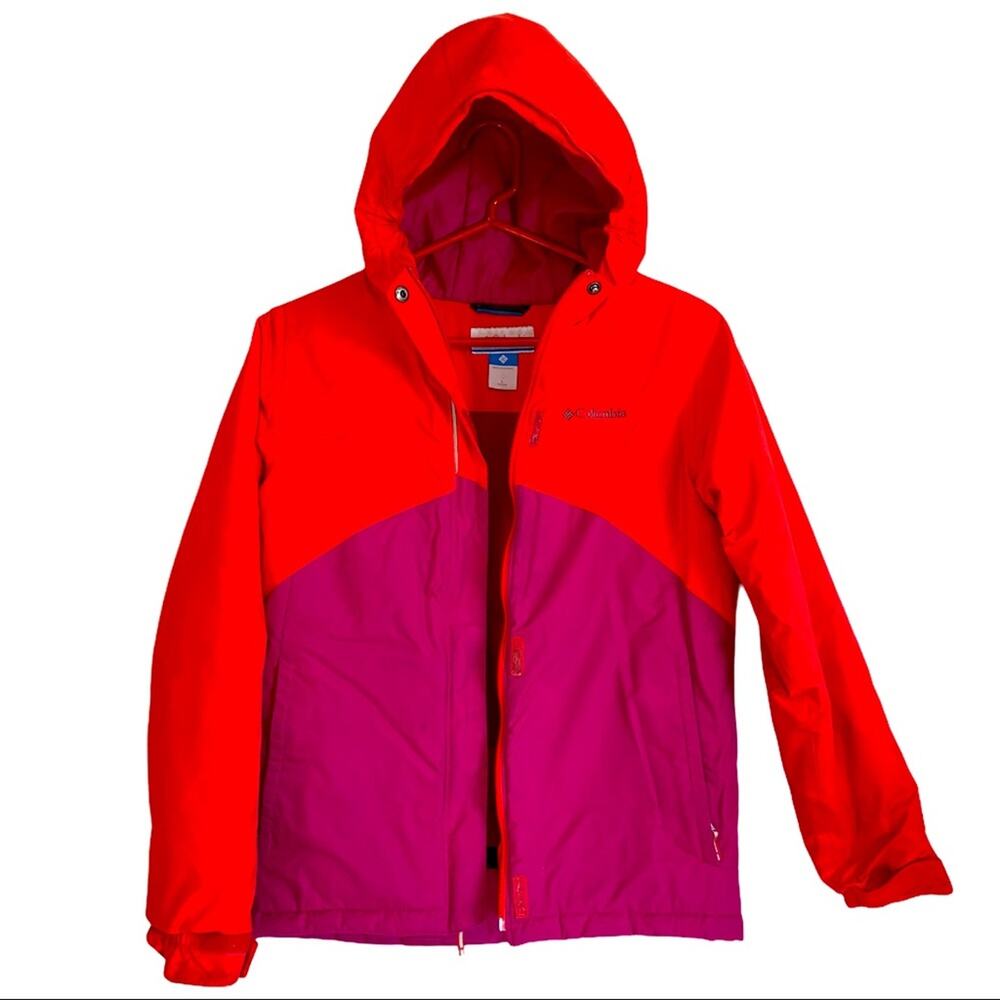 Columbia Winter Jacket Teen size 14/16 red & pink